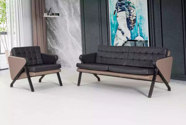 Two-seater Luxury Furniture Study room Furnishings Modern Upholstered Sofa