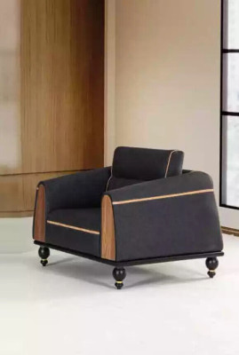 Designer Armchair new Furniture Black Seat Study room Luxury upholstered armchair