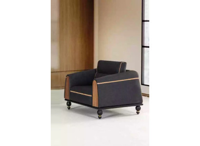 Designer Armchair new Furniture Black Seat Study room Luxury upholstered armchair