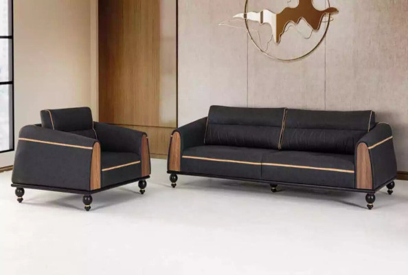 Designer Armchair new Furniture Black Seat Study room Luxury upholstered armchair