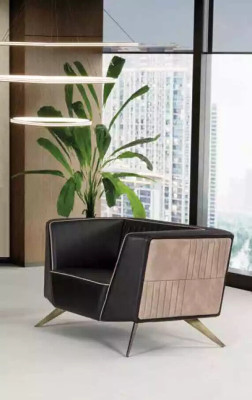 Luxury Black Armchair Study room Seat Modern Designer Office Furniture