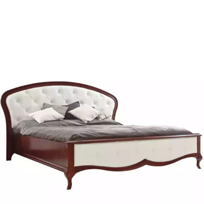 Bed Upholstery Design Luxury Double Hotel Beds Baroque Wood Furniture new