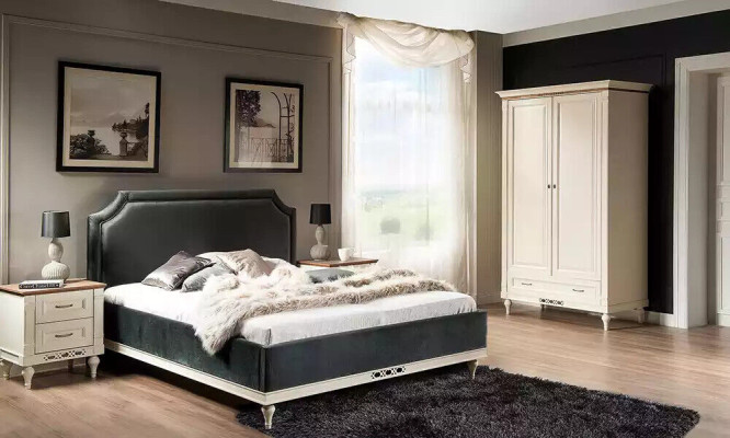 Wardrobe Bedroom Wardrobe Antique Style Baroque White Cabinets