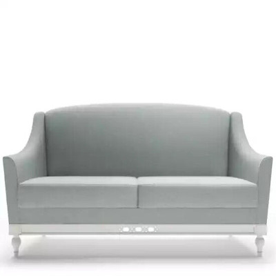 Sofa 2 Seater Sofas Design Luxury Textile Wood Upholstery Two-seater couchen