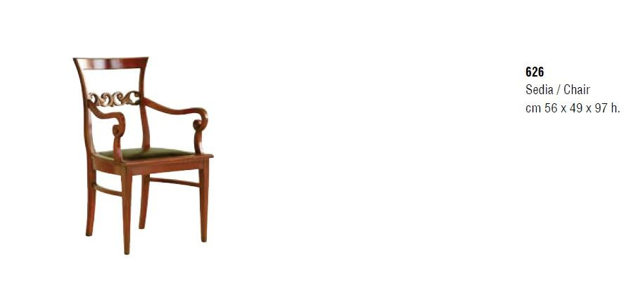Dining room Chairs Wood Luxury Armchair Chair Brown Lehn Living room Italy Furniture