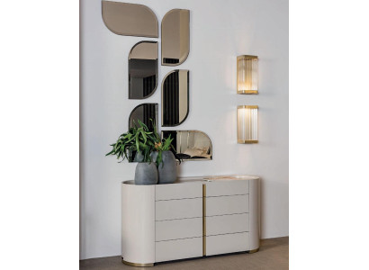 Wall mirror Mirror Bedroom Furniture Design Italian brand Bizzotto new