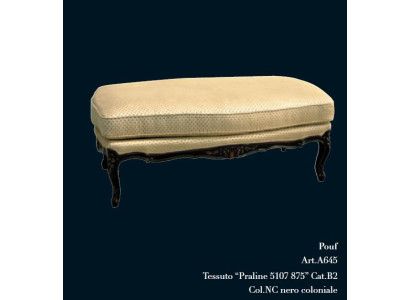 Lounge Pufa Design Stool Design Upholstery Footstool Ottoman Seat Textile Chaise