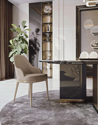 Chair Dining room furniture Natural wood furniture Armchair Design Furniture Dining room Bizzotto