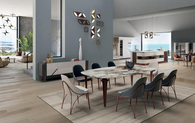 Chair Dining room furniture stainless steel Furniture Italian armchair stainless steel Bizzotto