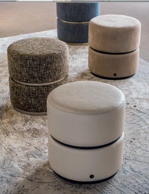 Stool Footstool Living room Furniture Set Upholstery Design Bizzotto Italian Furniture