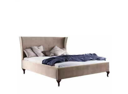 Bed Upholstery Design Luxury Double Hotel Beds Baroque Wood Furniture