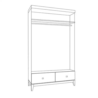 Wardrobe Bedroom Wardrobe White Modern Wood Luxury Cabinets