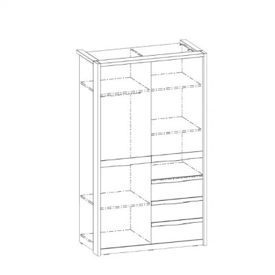 Wardrobe Solid Bedroom Furniture Wardrobe Wood White Wardrobe