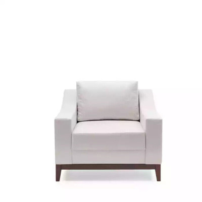 Armchair White Scandinavian Upholstered Chair TV Chair Lounge Club Furniture