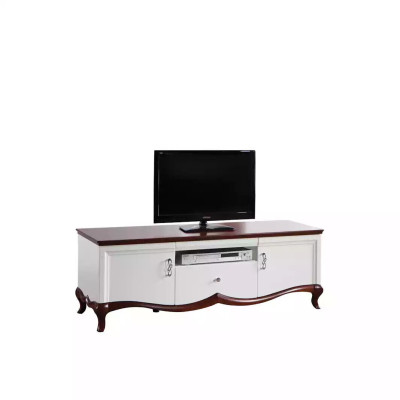 TV cabinet lowboard tv stand sideboard wood luxury white living room wardrobe