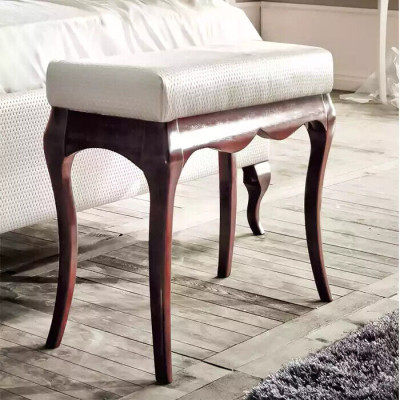 Stool Designer Luxury Upholstery Stool Seat Relax Antique Style Bedroom new
