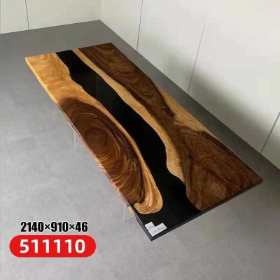 Epoxy resin Dining table real Wood solid Furniture waterfall epoxy Table Furniture new