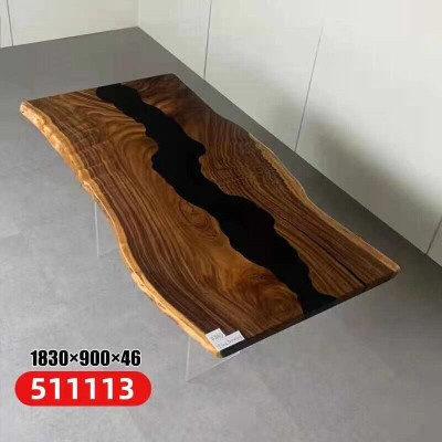 Epoxy Resin River Table Real Wood Black Water Tables Epoxy Furniture new