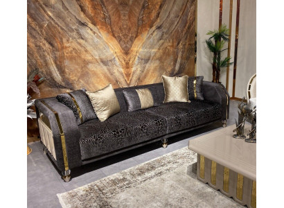Luxury Three Seater Luxury Shiny Velvet Sofa 3 Seater Living room Sofas Textile