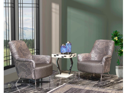 Luxurious Living room Modern Furniture Set 2x Armchair in the Living room Relax Lounge