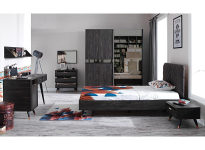 Luxurious Modern Bedroom Set Stylish Wardrobe Bed Set 7-piece new