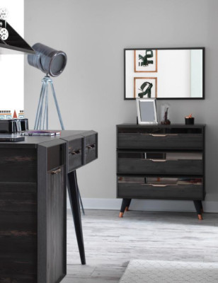 Luxurious Modern Bedroom Set Stylish Wardrobe Bed Set 7-piece new