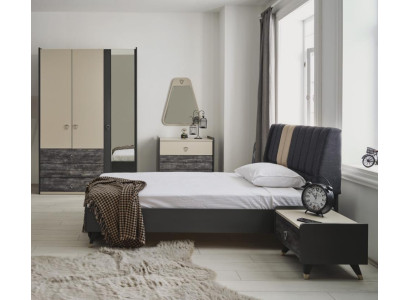 Luxurious stylish Bedroom Modern Furnishings Bed 5pcs. sets