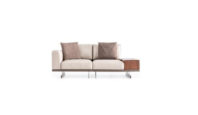 Modern Beige Corner sofa Luxury L-shape Couch Fabric Sofas Living room furniture