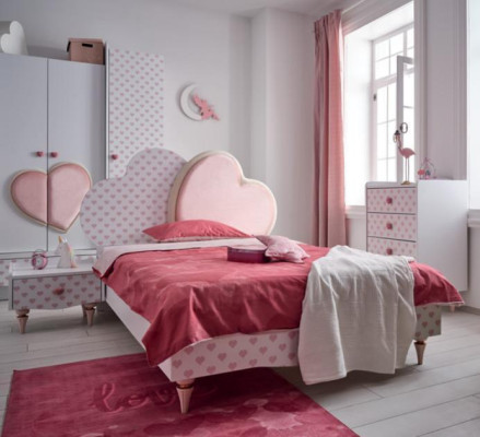 Modern Beds Childrens bed Childrens room Bed Childrens bed Furniture Wood White new