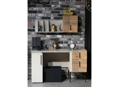 Stylish Office furniture Complete Set Shelf Desk Wood top quality new