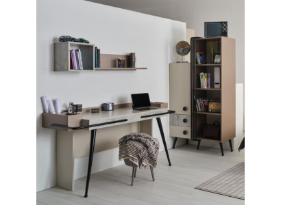 luxurious office furniture set study room table shelf modern stylish furniture