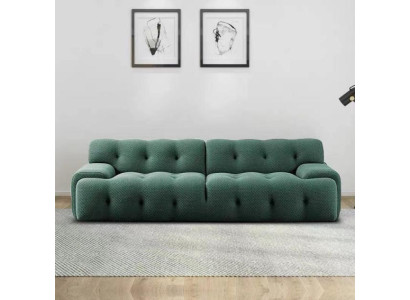 Design Sofa 2 Seater Relax Sofas Club Textile Upholstery Couch Fabric Couches