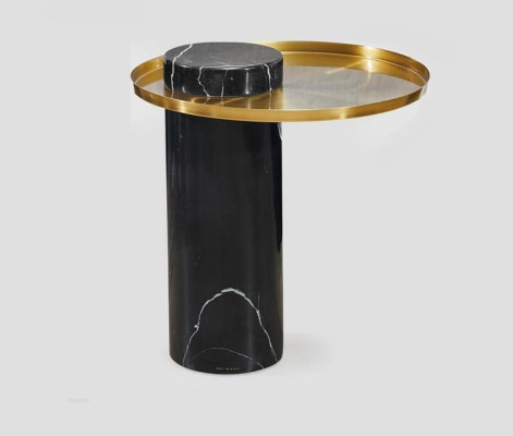 Round Black Side table Coffee table Bedroom Chest of drawers Tables Console