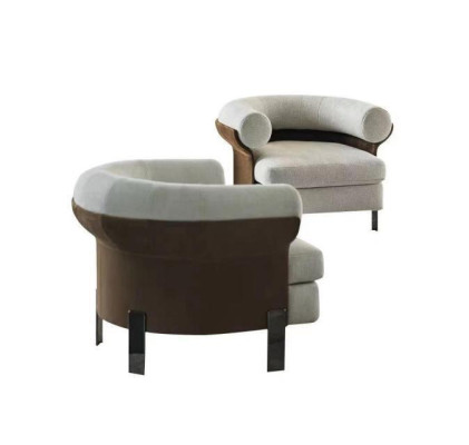 luxurious Armchair Modern Armchair TV Couch 1 Seater Sofa Textile Fabric