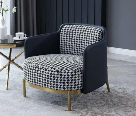Stylish multicolored armchair modern armchair television couch textile armchair