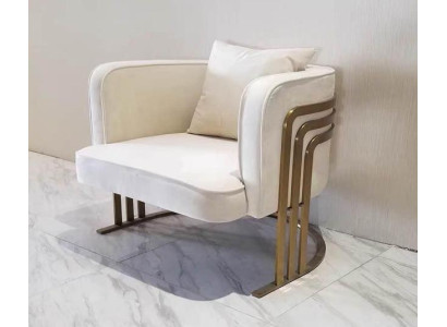 High quality textile armchair stylish white armchair modern armchair television couch