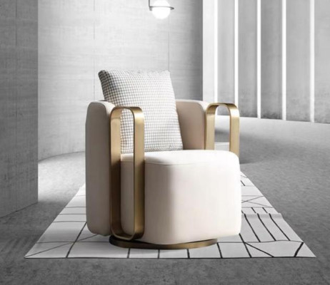 Design Luxury Armchair Chair Sofa 1 Seater TV Lounge Chaise Sofa Textile