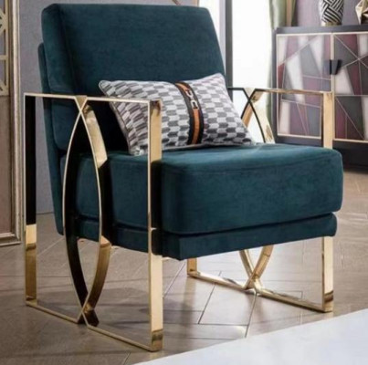 Luxurious Armchair Modern Design Green Relax Armchair Seat Luxury Waiting Room new