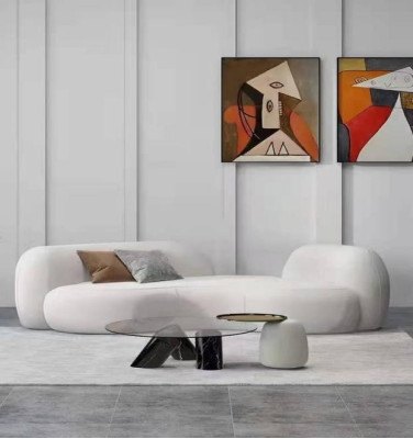 Modern Sofa 3 Seater White High Quality Upholstery Sofas Design Textile new stylish