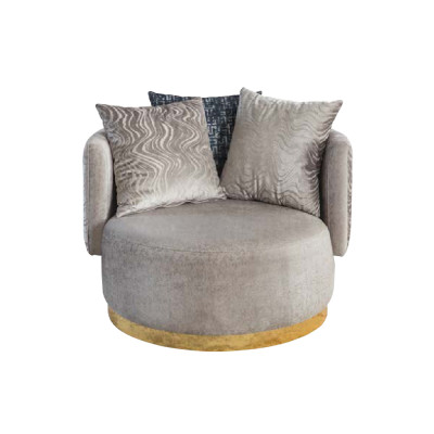 Complete Living room High quality stylish 3-Seater Couch Modern Gray Armchair