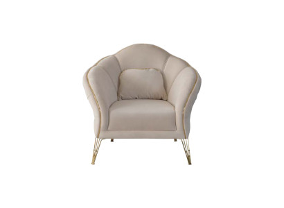 Chesterfield Design Beige Sofa Armchair Upholstery Couch Couches 1 Seater new