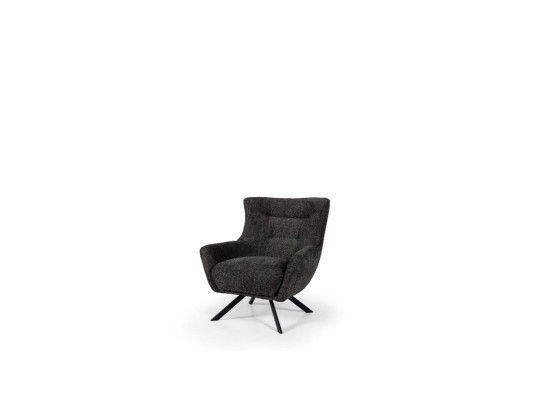 Living room Armchair Wing Chair Fabric Armchair Gray Upholstery Seat Single Seater