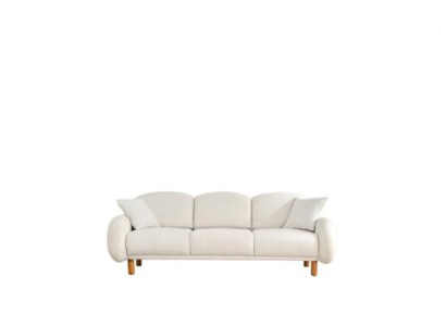Couch Three Seater Sofa 3 Seater Fabric Sofa Upholstered Sofa White White Modern