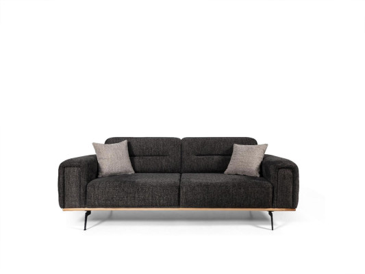 Fabric Sofa Design Three Seater Gray Sofa 3 Seater Upholstered Sofa Couch