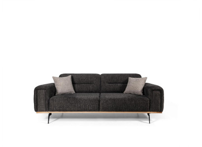 Fabric Sofa Design Three Seater Gray Sofa 3 Seater Upholstered Sofa Couch