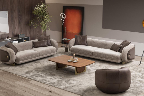 Luxury Sofa Set Sofa Brown Suite Sofas 4 3 1 Seater 3 Piece Set Upholstery