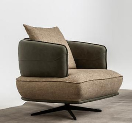 Armchair Design Couch Sofa Relax Textile Lounge Luxury TV Club Upholstery Seater