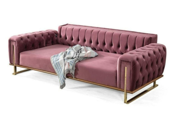 Designer Chesterfield Sofa Luxurious 2x Upholstery Couches Living room Furniture