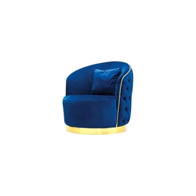 Blue Chesterfield Armchair Living room round armchair designer single seater. Business-to-Business Shop mobilya 