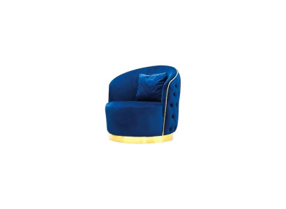 Blue Chesterfield Armchair Living room round armchair designer single seater. Business-to-Business Shop mobilya 